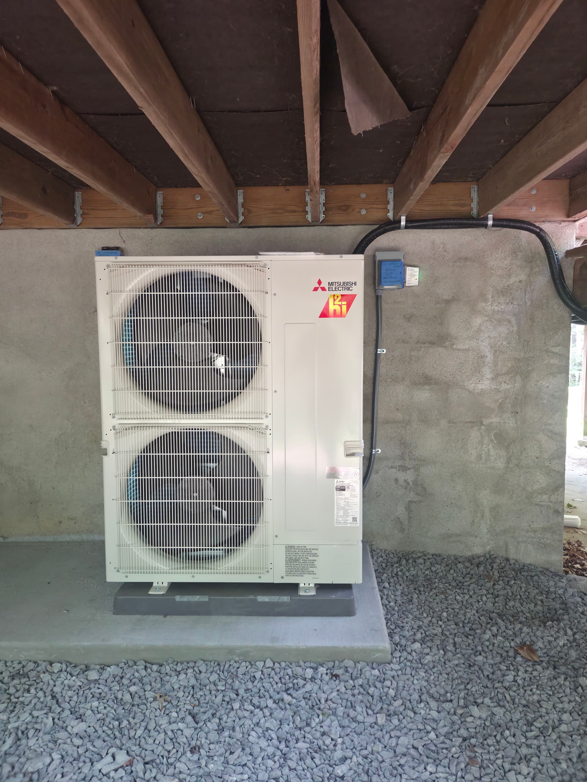 Gallery photos for 2.5-Ton Mitsubishi Hyper-Heat Ducted System Install: Image #1